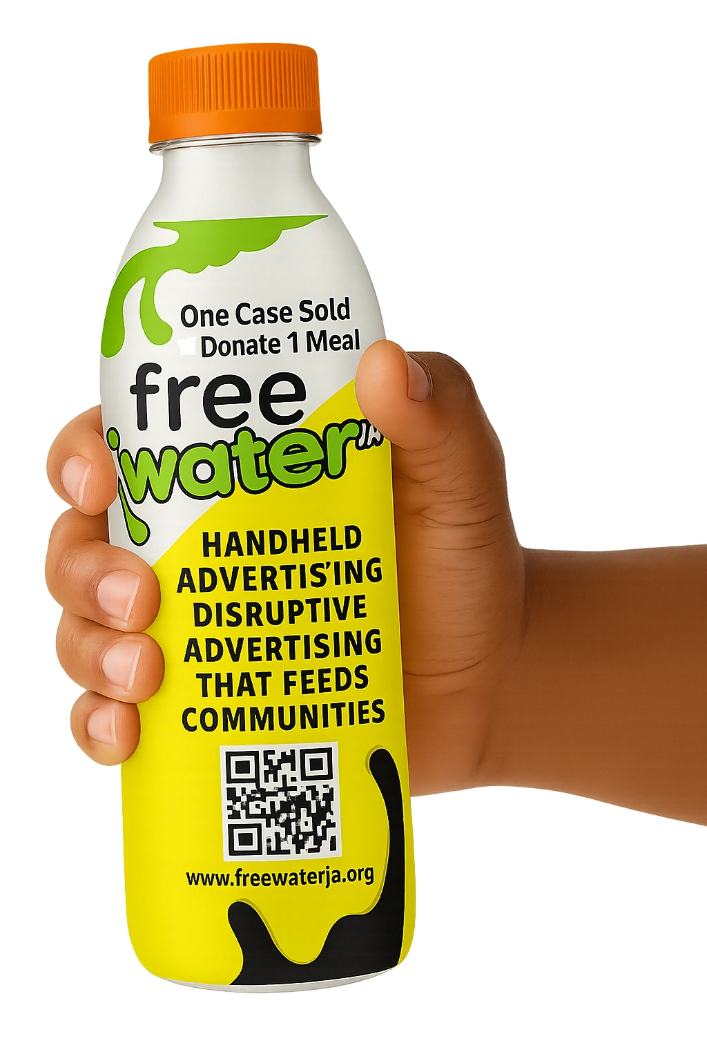 FreeWaterJA Strategic Brand Activation - Hand-held Advertising